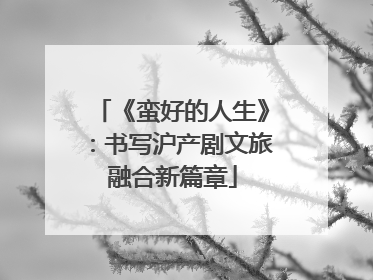 《蛮好的人生》：书写沪产剧文旅融合新篇章